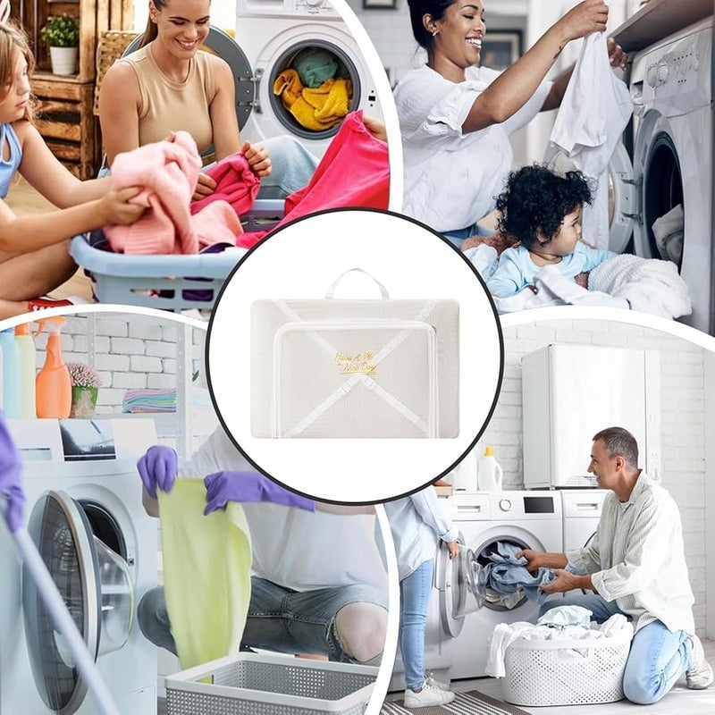 كيس غسيل للكنزات منظف الملابس الحساسة مقاس ٥٠×٤٠×٦ سم ملحق للغسالة - Image 4